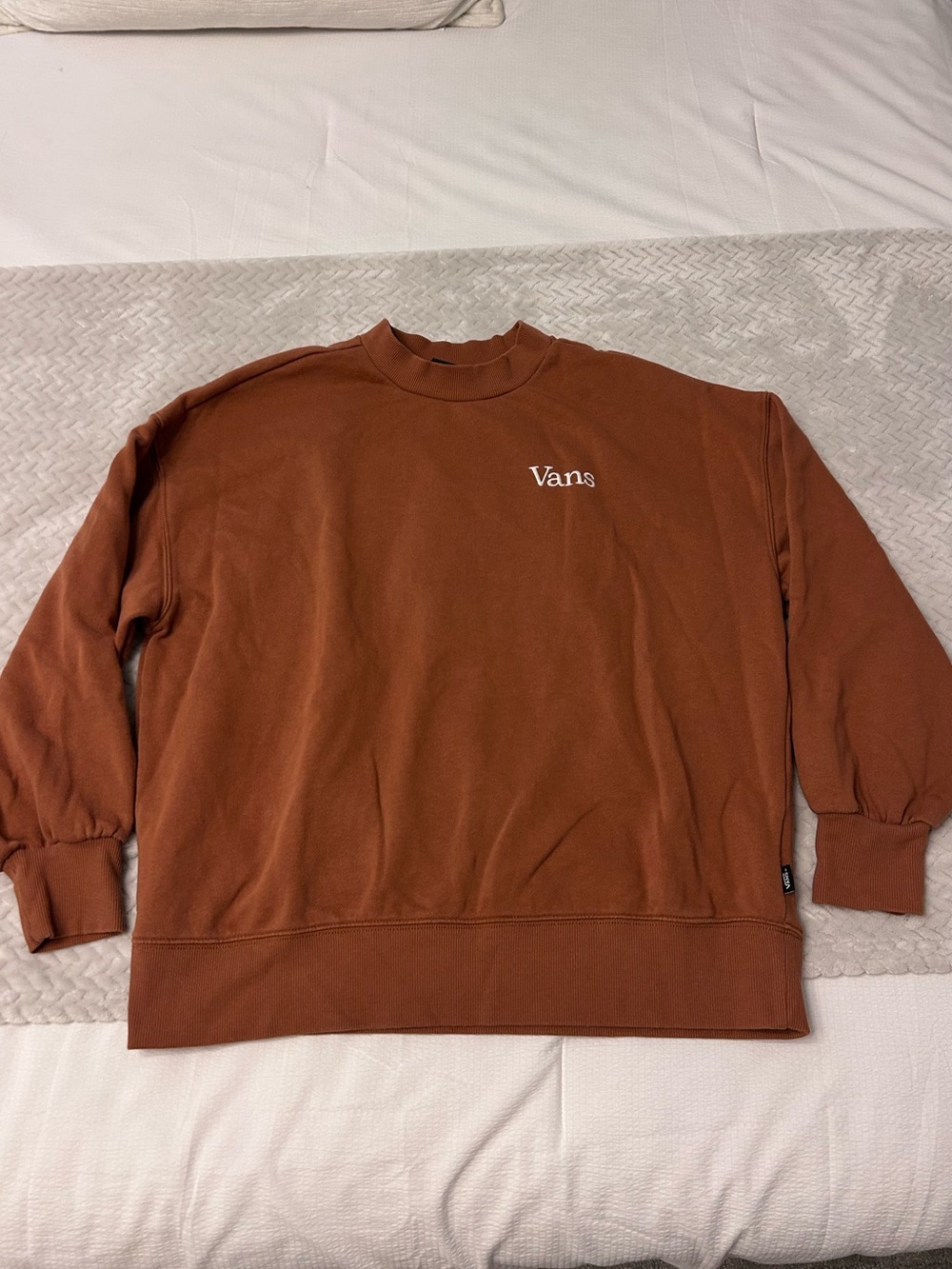 Vans Crewneck Sweatshirt in Rust Brown